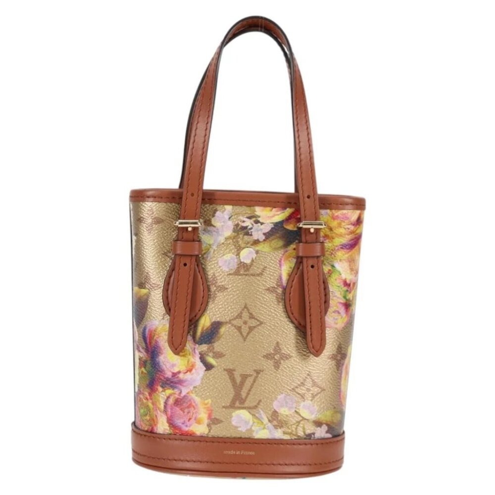 LOUIS VUITTON LV Garden Nano Bucket Shoulder Bag Beige M81724 LV Auth 130468SM - Picture 3 of 15